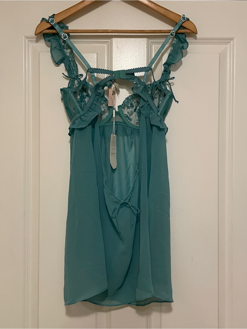 For Love And Lemons daisy embroidered Sheer Floral Babydoll - Picture 4 of 6
